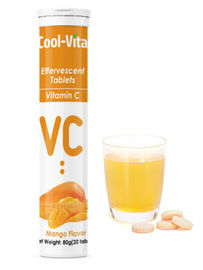 Mango Flavour Vitamin C 100mg Tabletki, Odżywcze Witaminy C Rozpuszczalne Tabletki