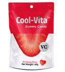 Chiny Yummy Fruit Gummy Vitamins Funny Strawberry Designed Heart Shaped Small 60g Per Bag firma